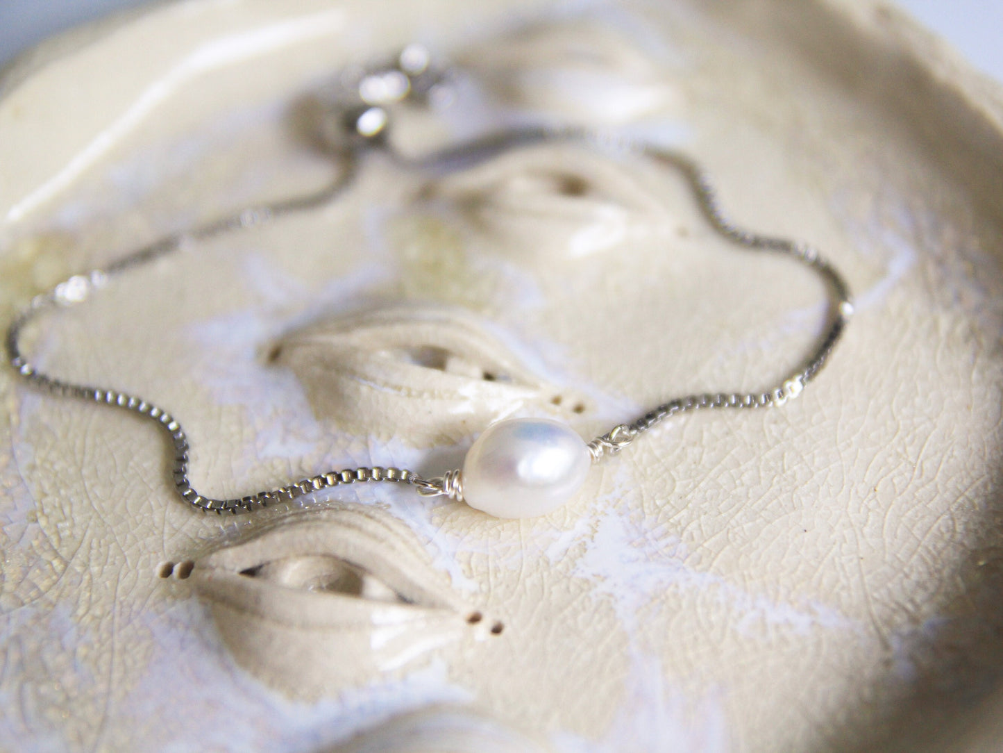 Adjustable Pearl Bracelet