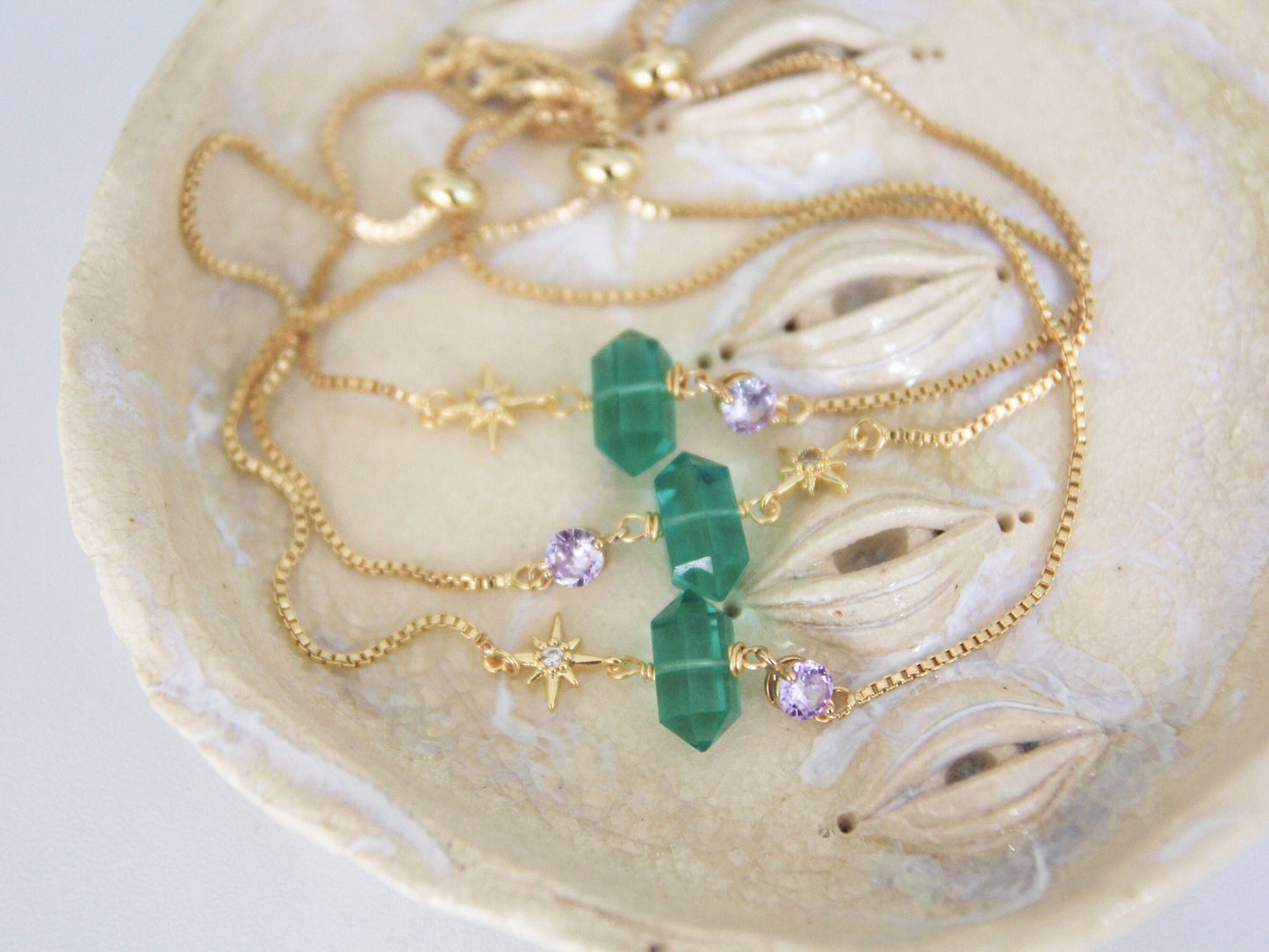 Gold Star Quartz Bracelet