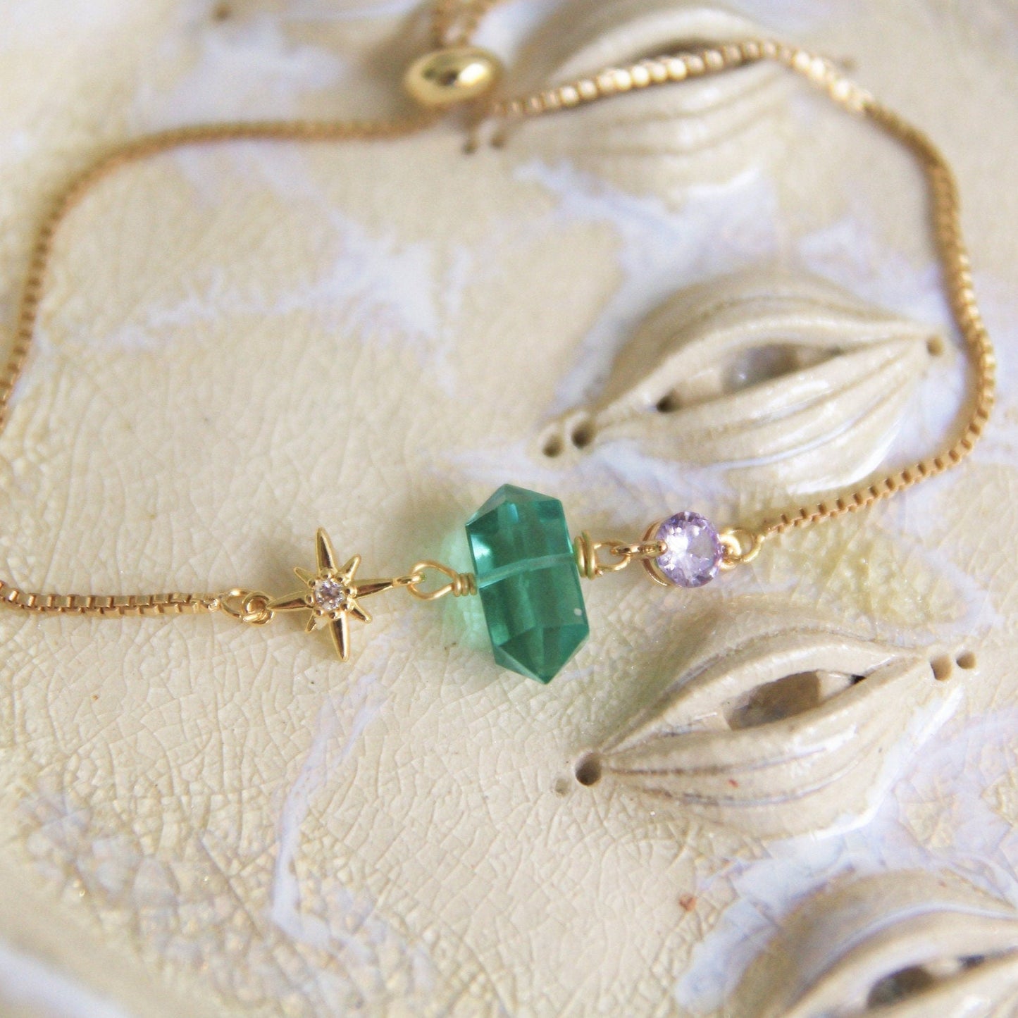 Gold Star Quartz Bracelet