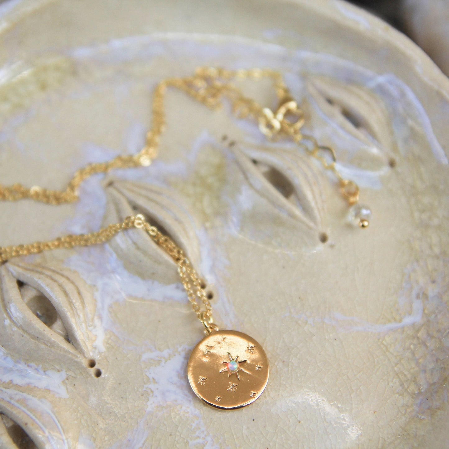 Opal Star Necklace