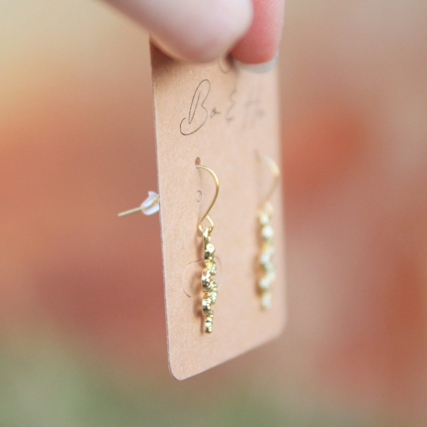 Minimalist Gold Snake Earrings
