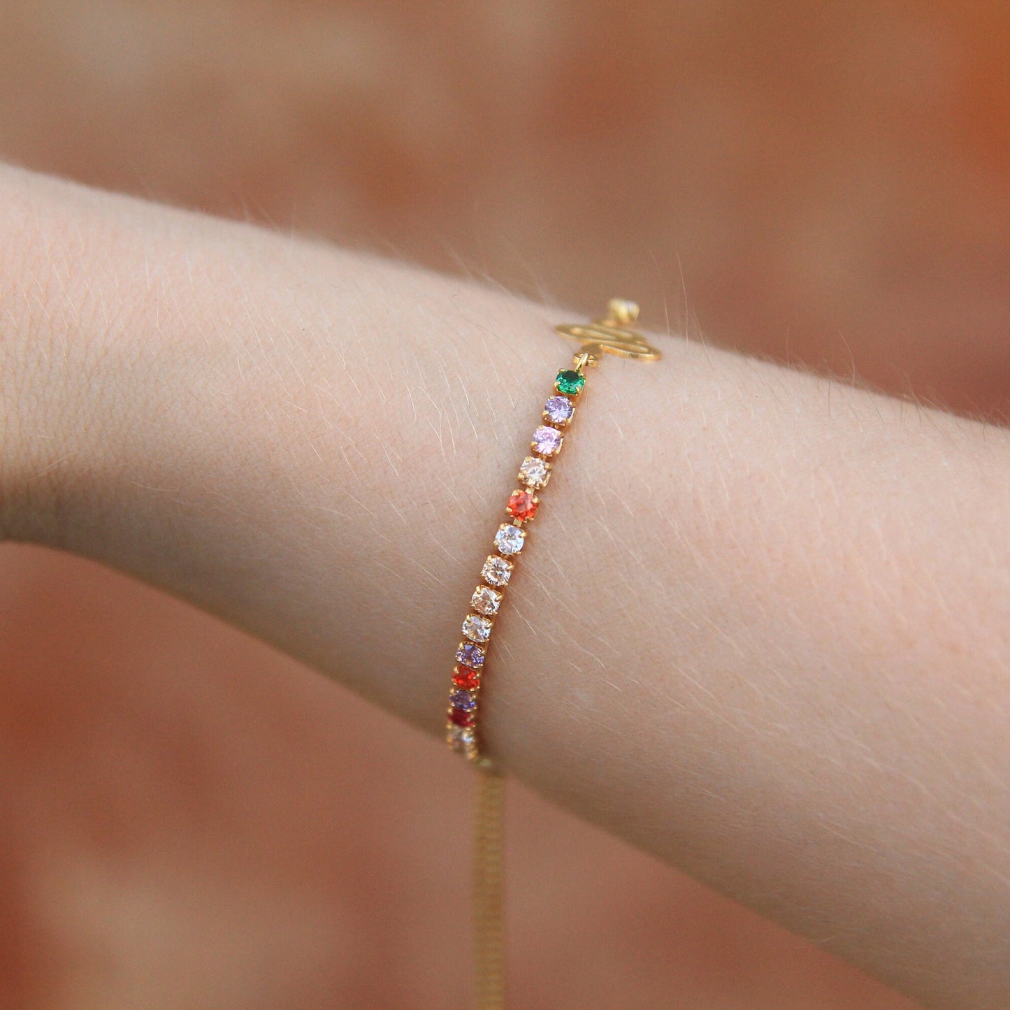Gold Rainbow Snake Bracelet