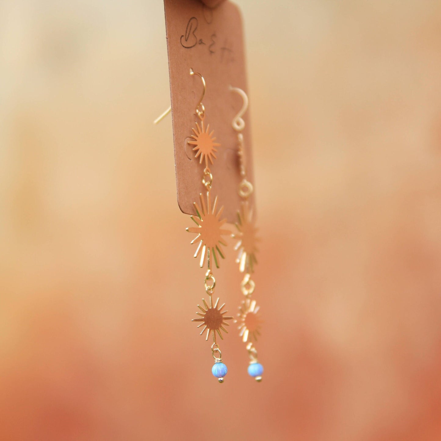Opal Sun Statement Earrings