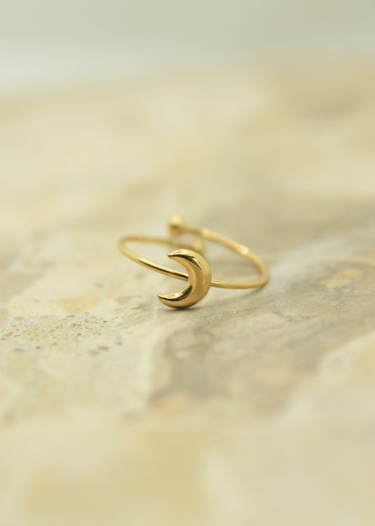 Golden Moon Ring