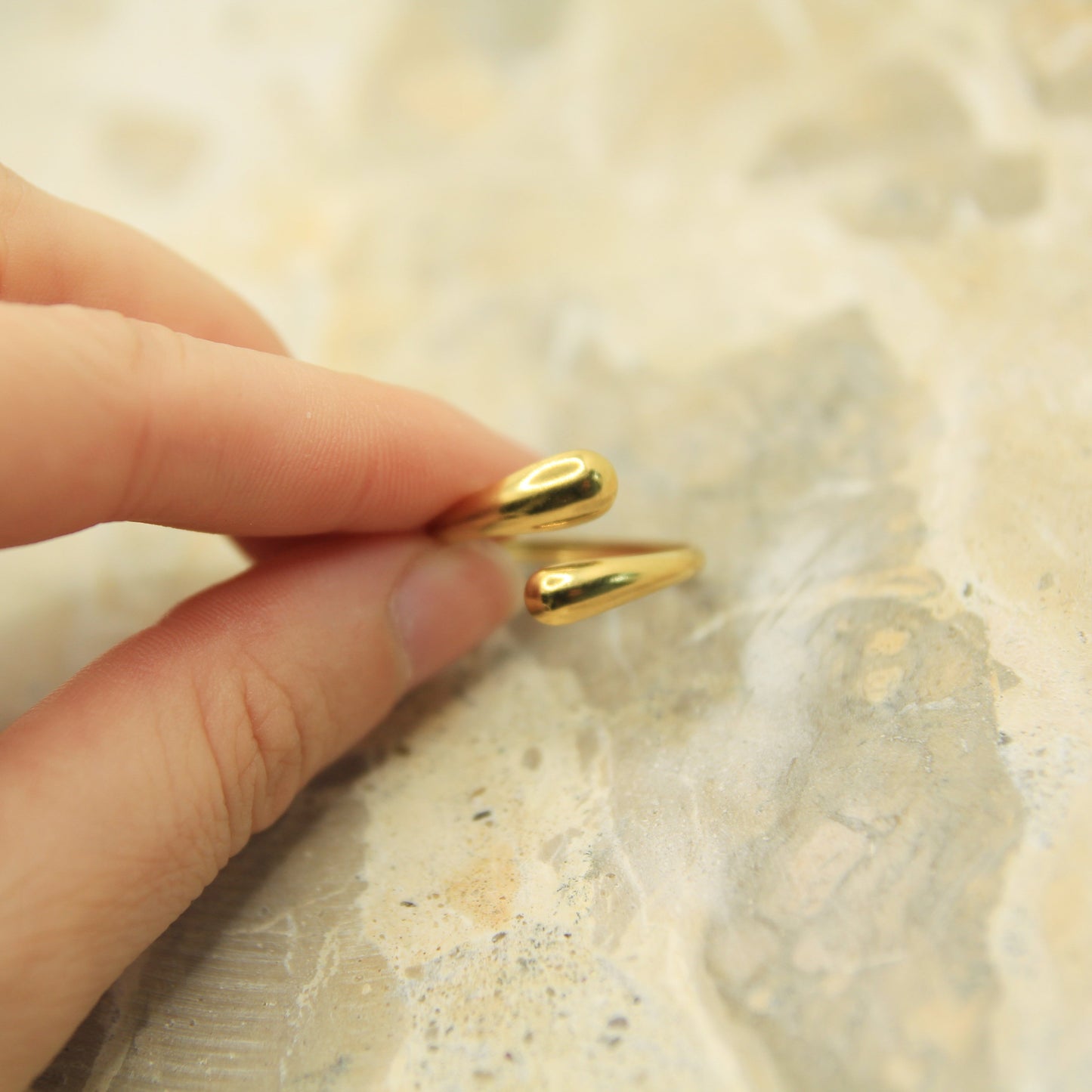 Golden Dome Cuff Ring
