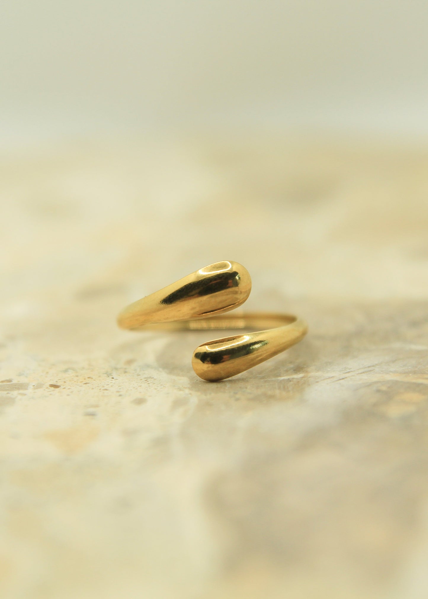 Golden Dome Cuff Ring