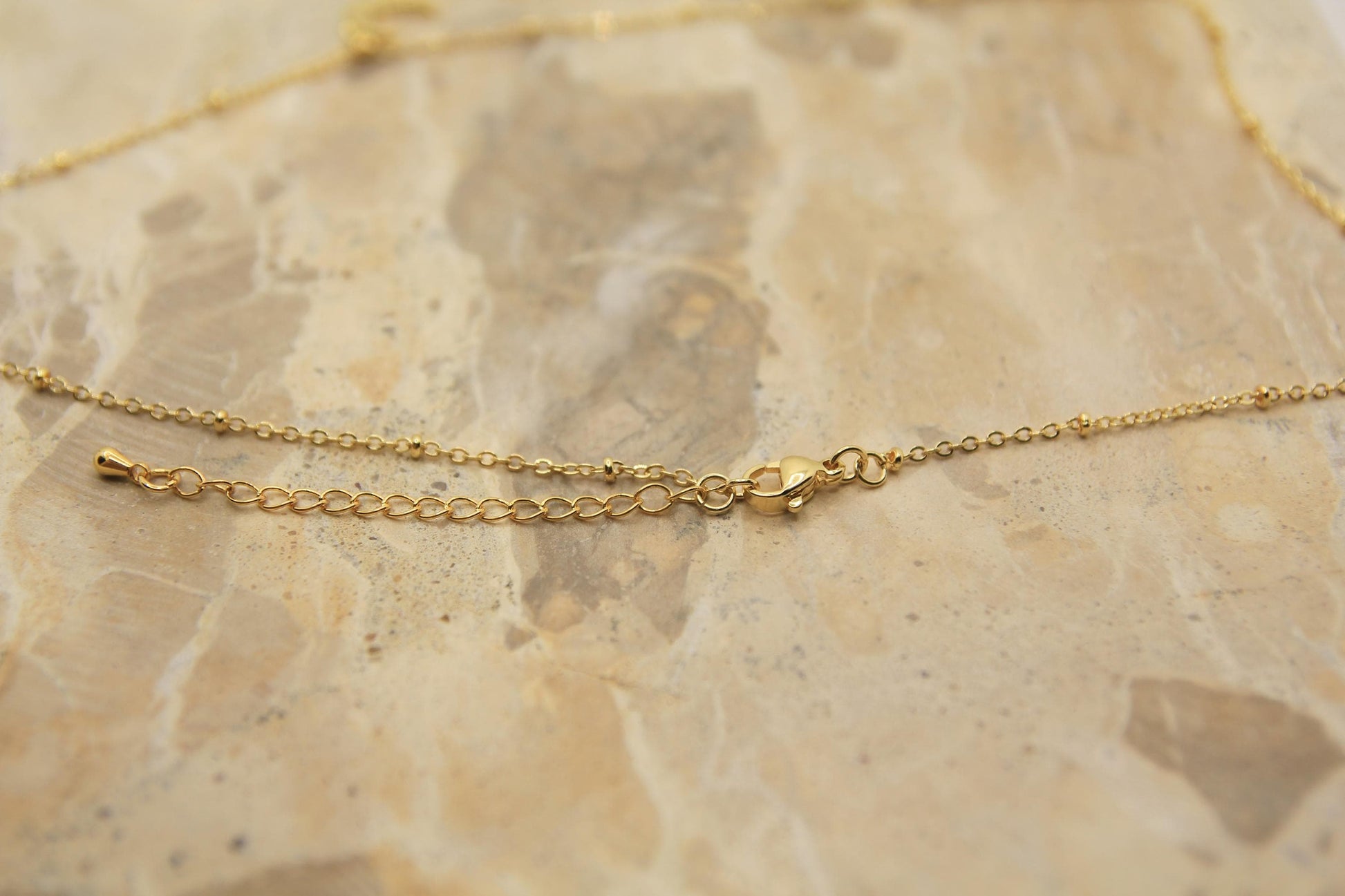 Handmade Moon Necklace | Gold Plated Crescent Moon | CZ Crystal Pendant | Dainty Chain | Celestial Jewellery