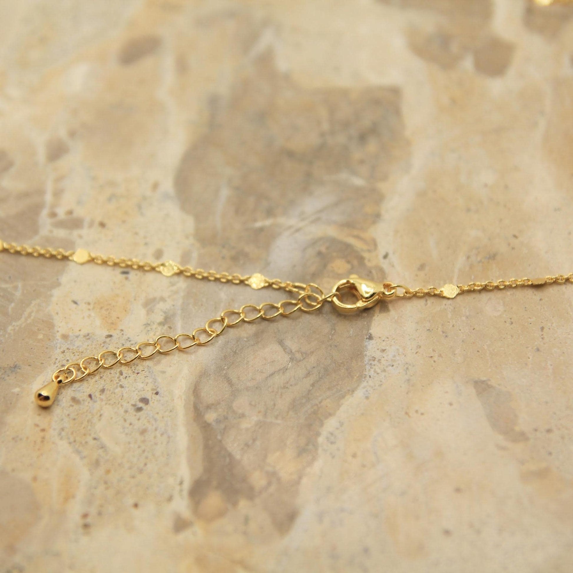 Handmade Opal Necklace | Cultured Opal Pendant | Gold Plated Dainty Chain | October Birthstone | Rainbow Opal Jewellery