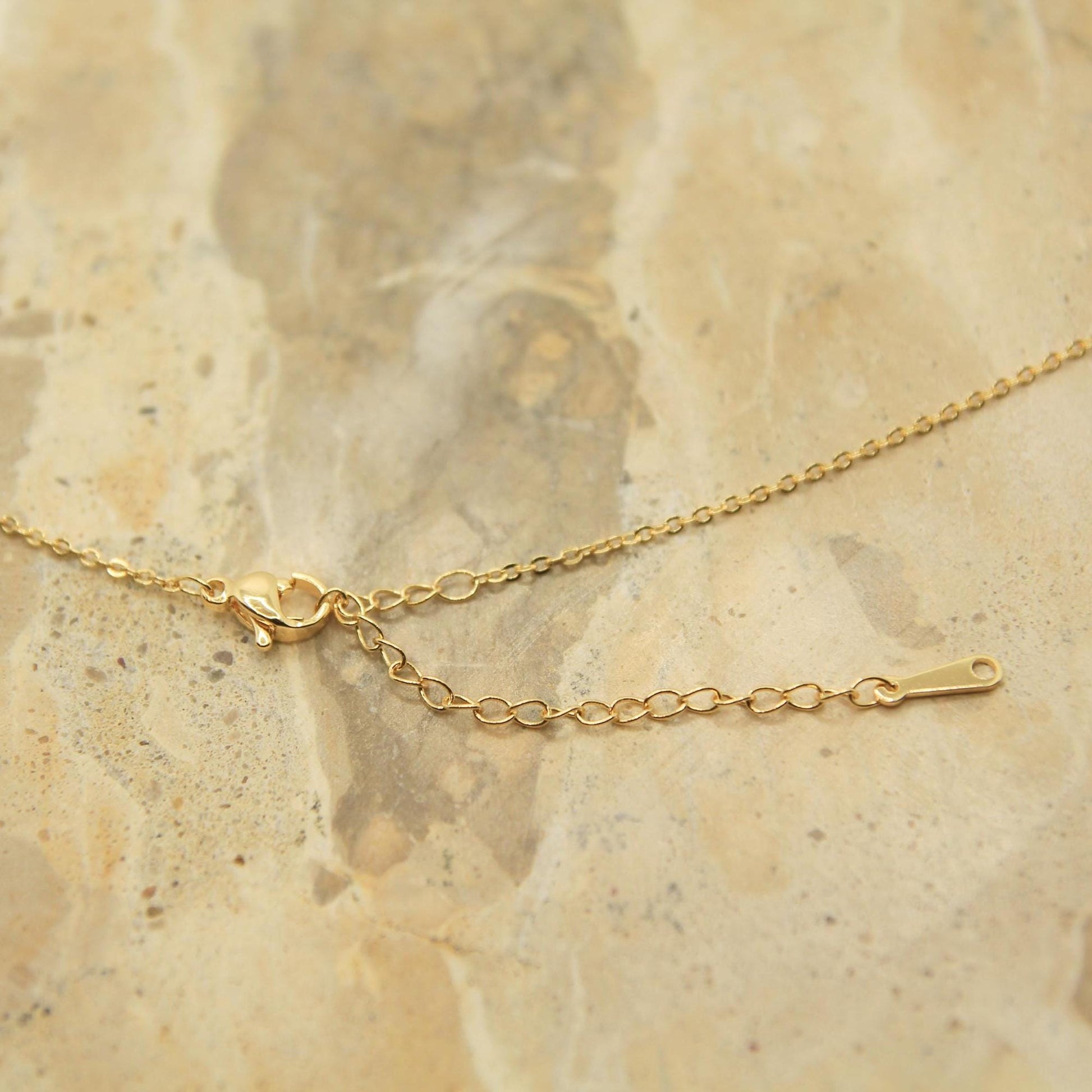 Handmade Evil Eye Necklace | Blue Cubic Zirconia CZ | Gold Dainty Chain | Protection Jewellery | Good Luck Gift
