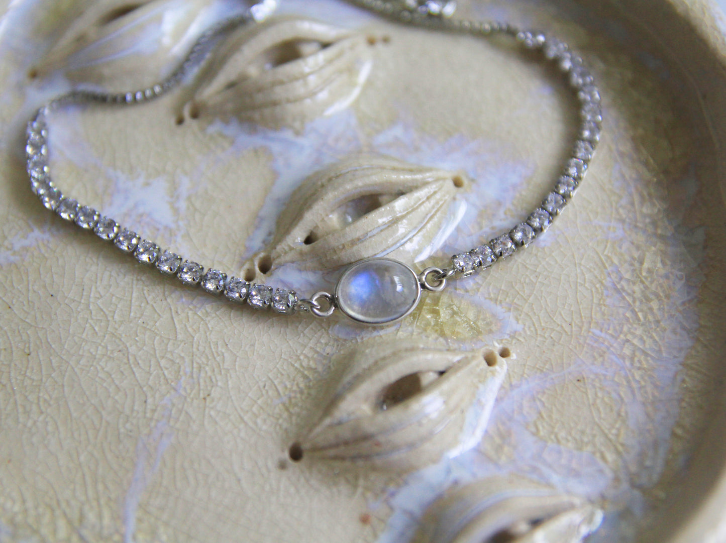 Adjustable Moonstone Bracelet