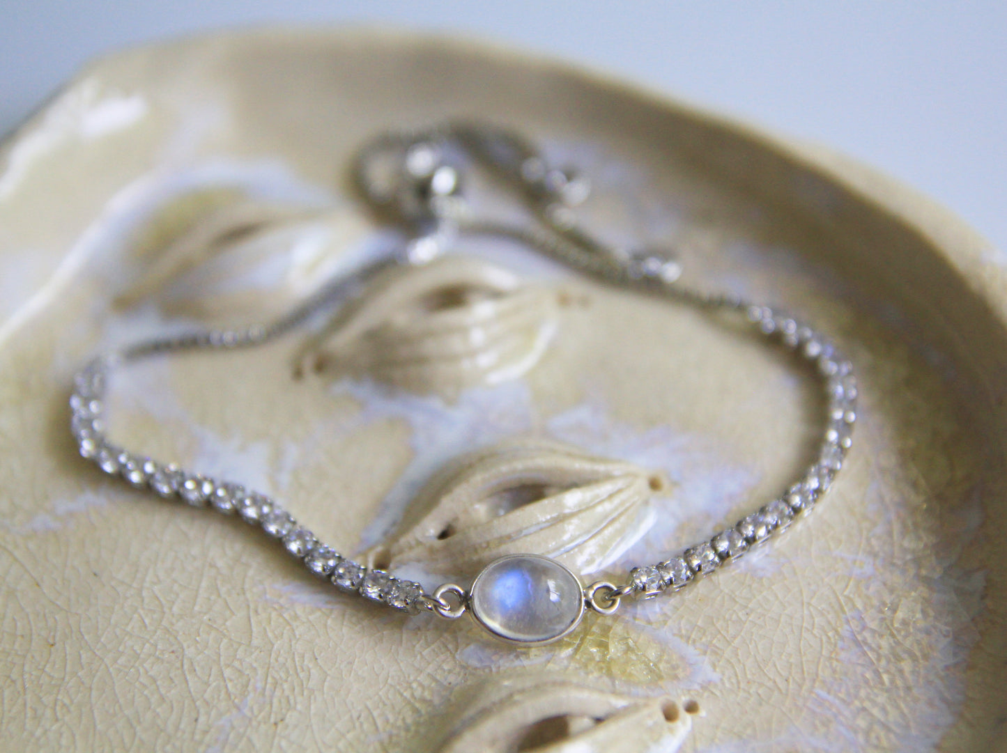 Adjustable Moonstone Bracelet