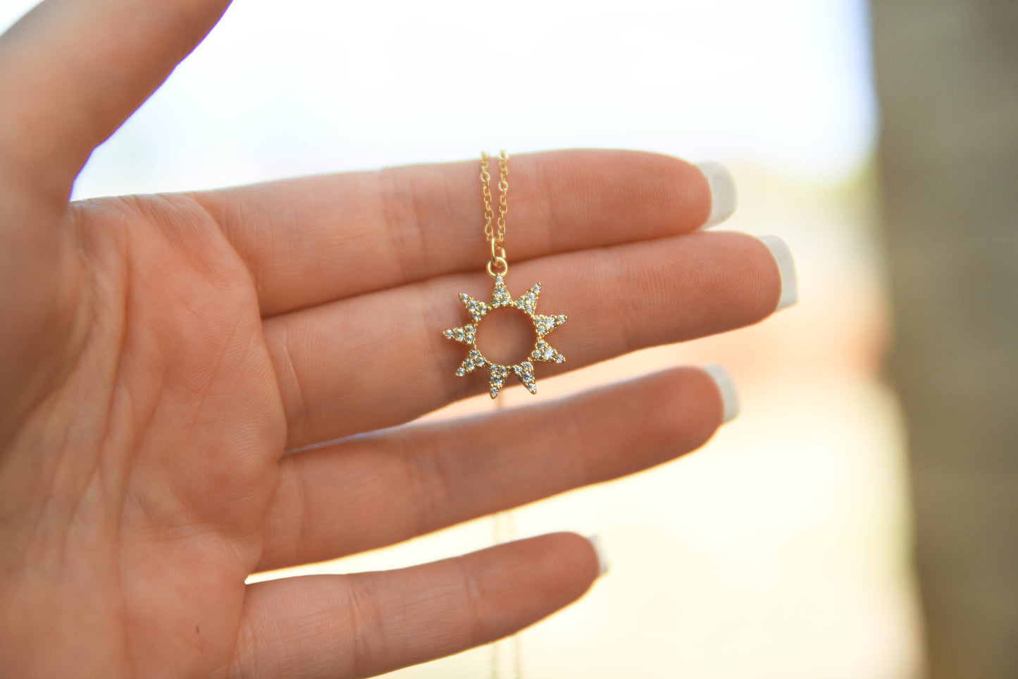 Gold Sun Necklace