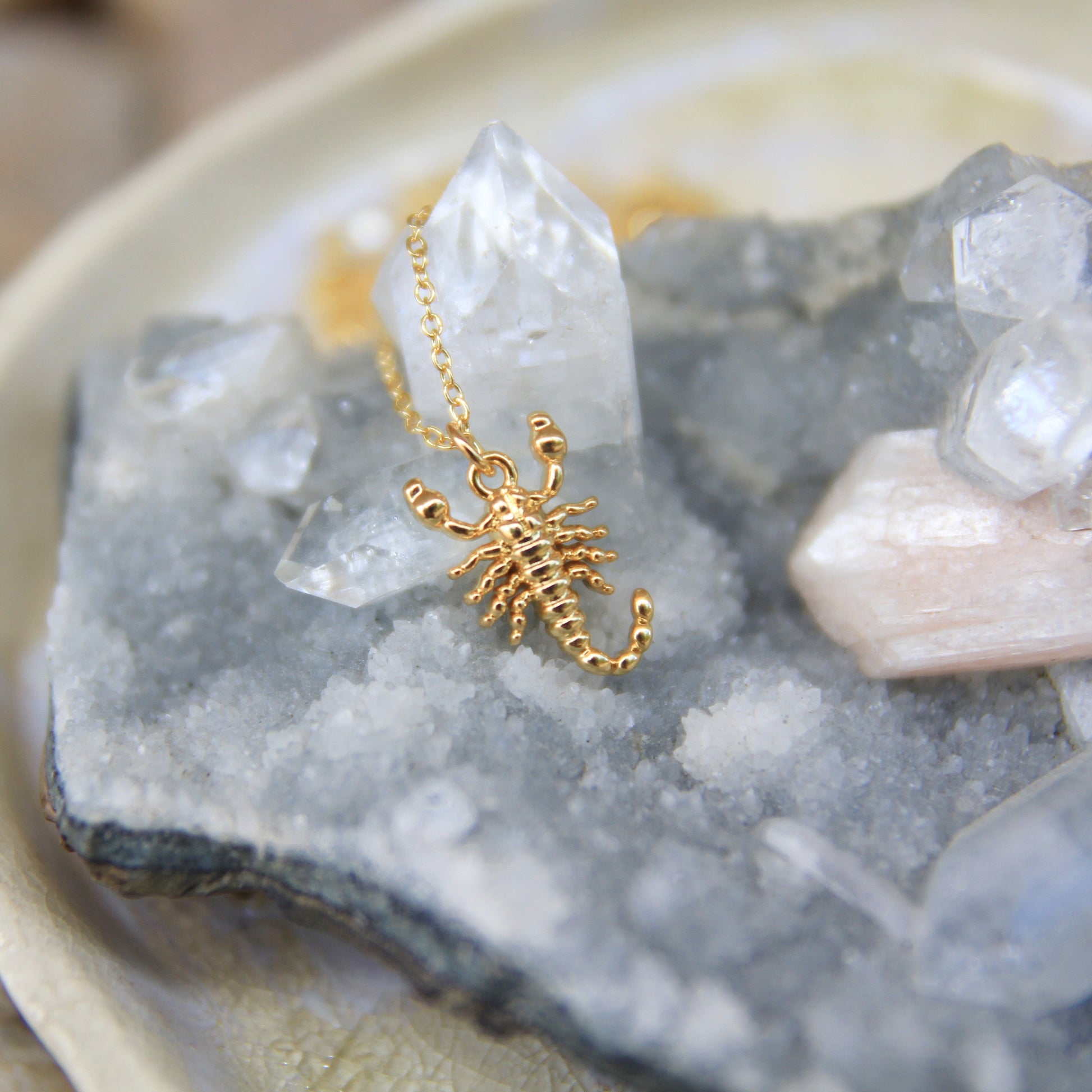 boho scorpion necklace 
