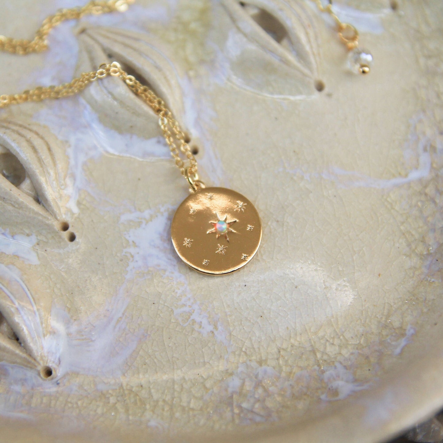 Opal Star Necklace