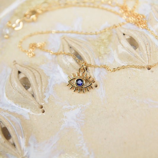 Gold Eye Necklace