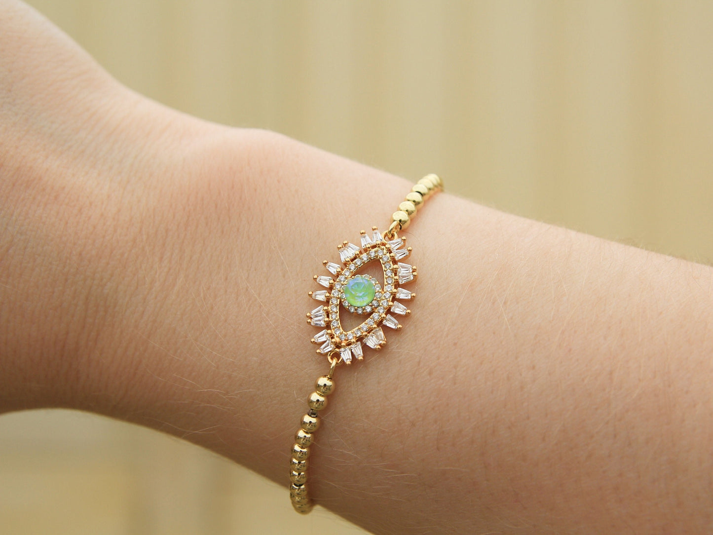 Gold Eye Bracelet