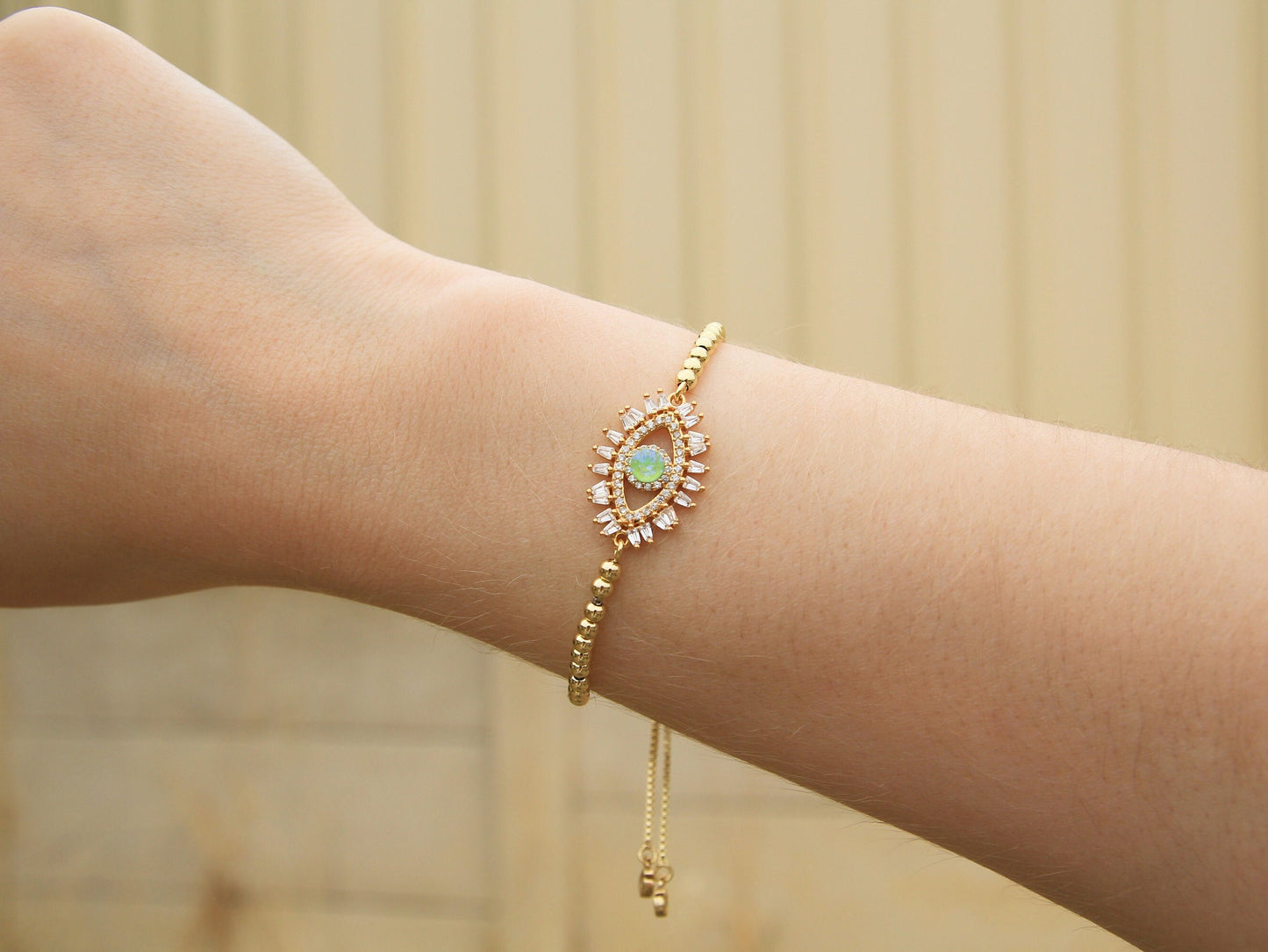 Gold Eye Bracelet