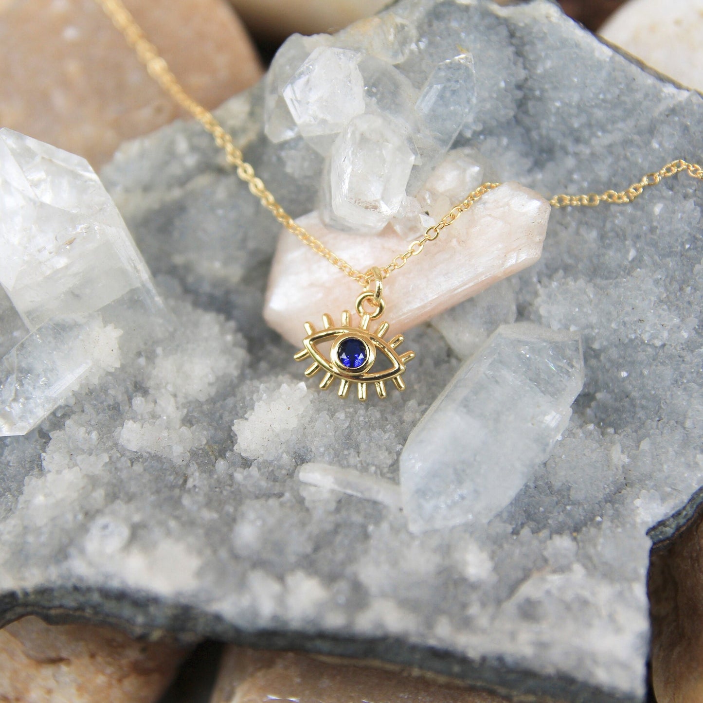 Gold Eye Necklace