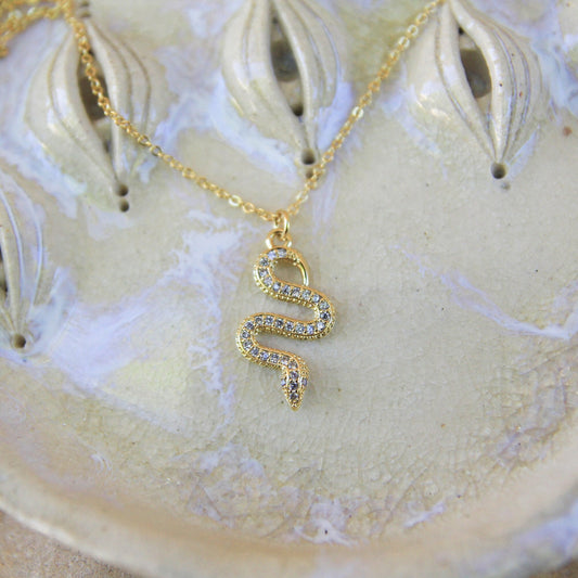 Gold Snake Necklace