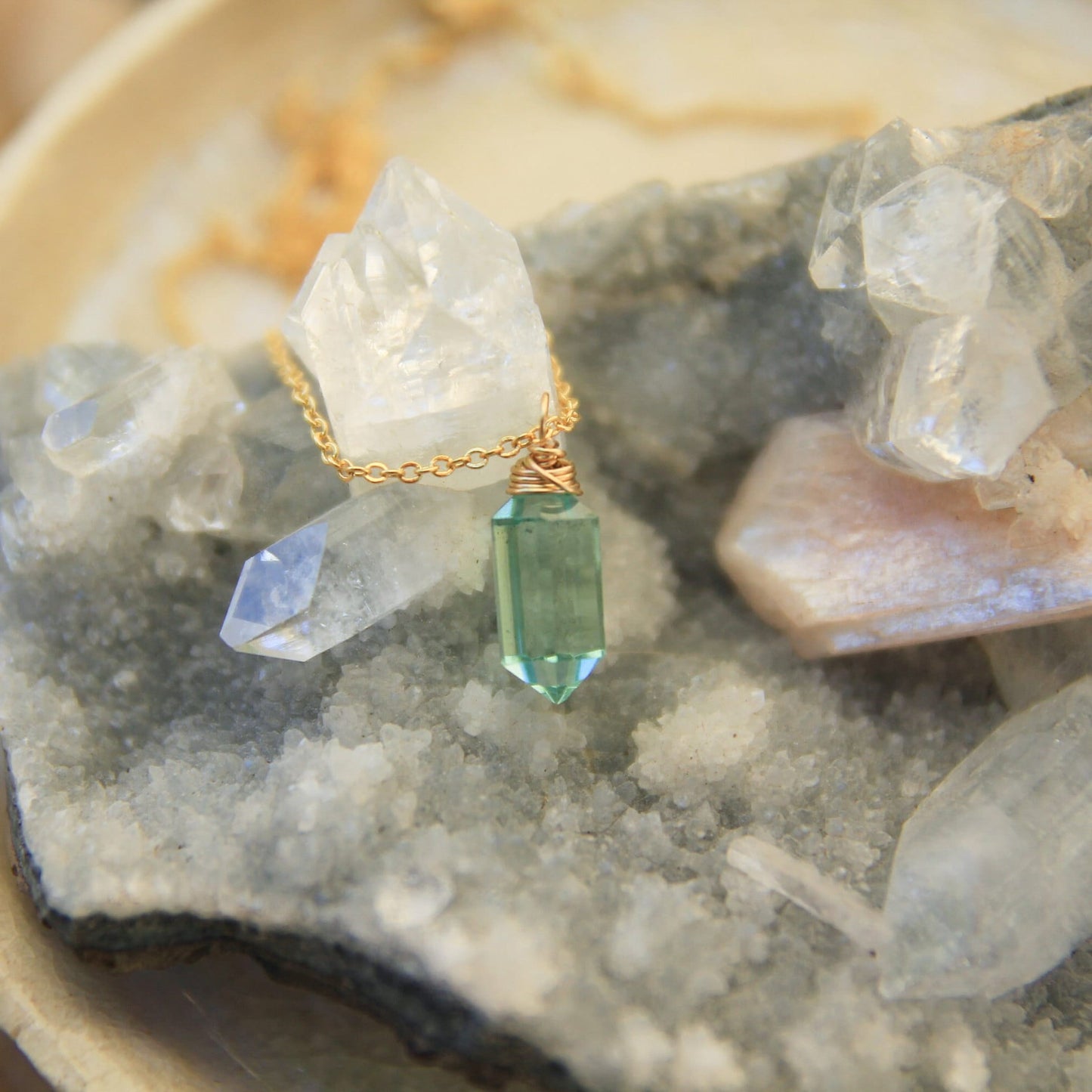 Green Crystal Necklace