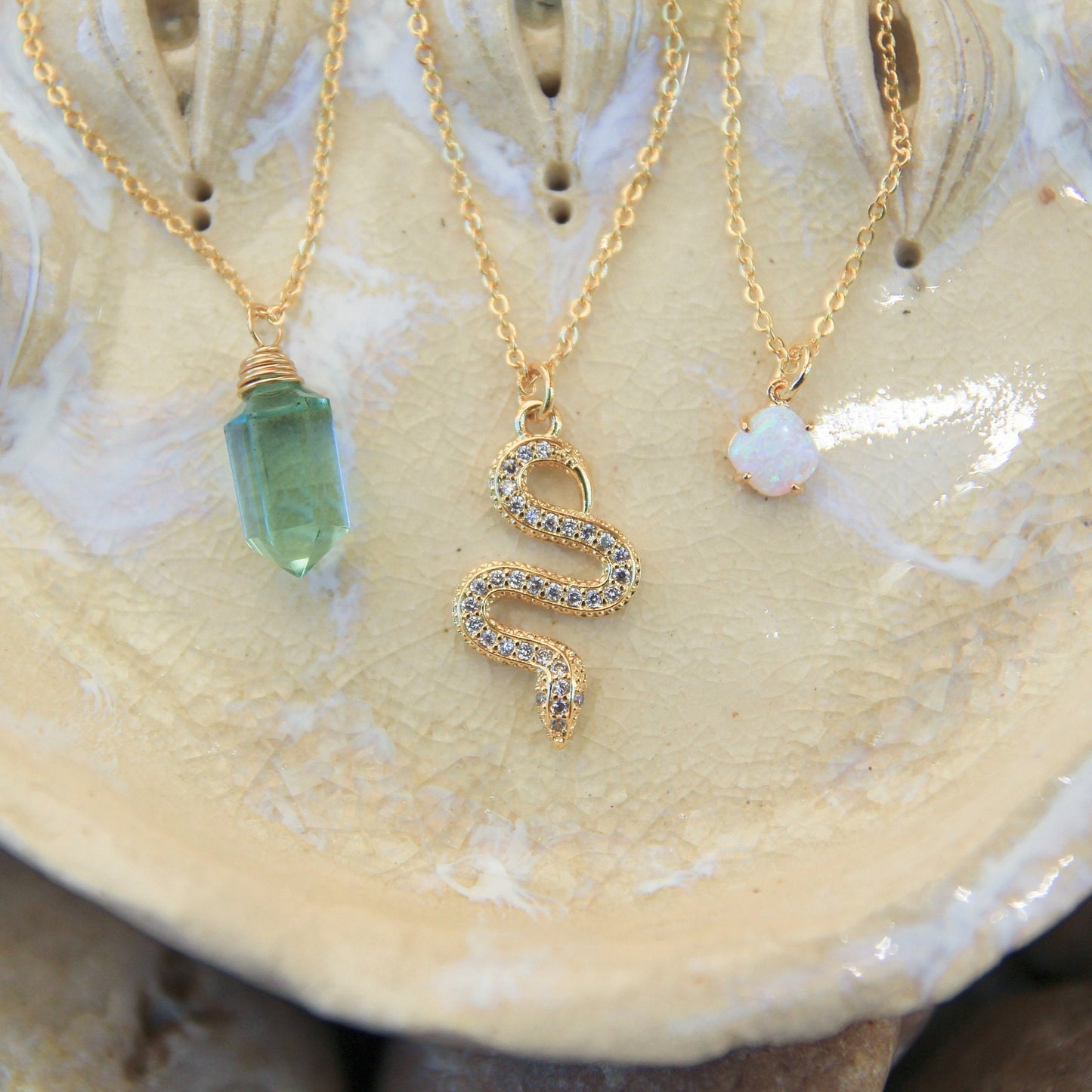 Green Crystal Necklace