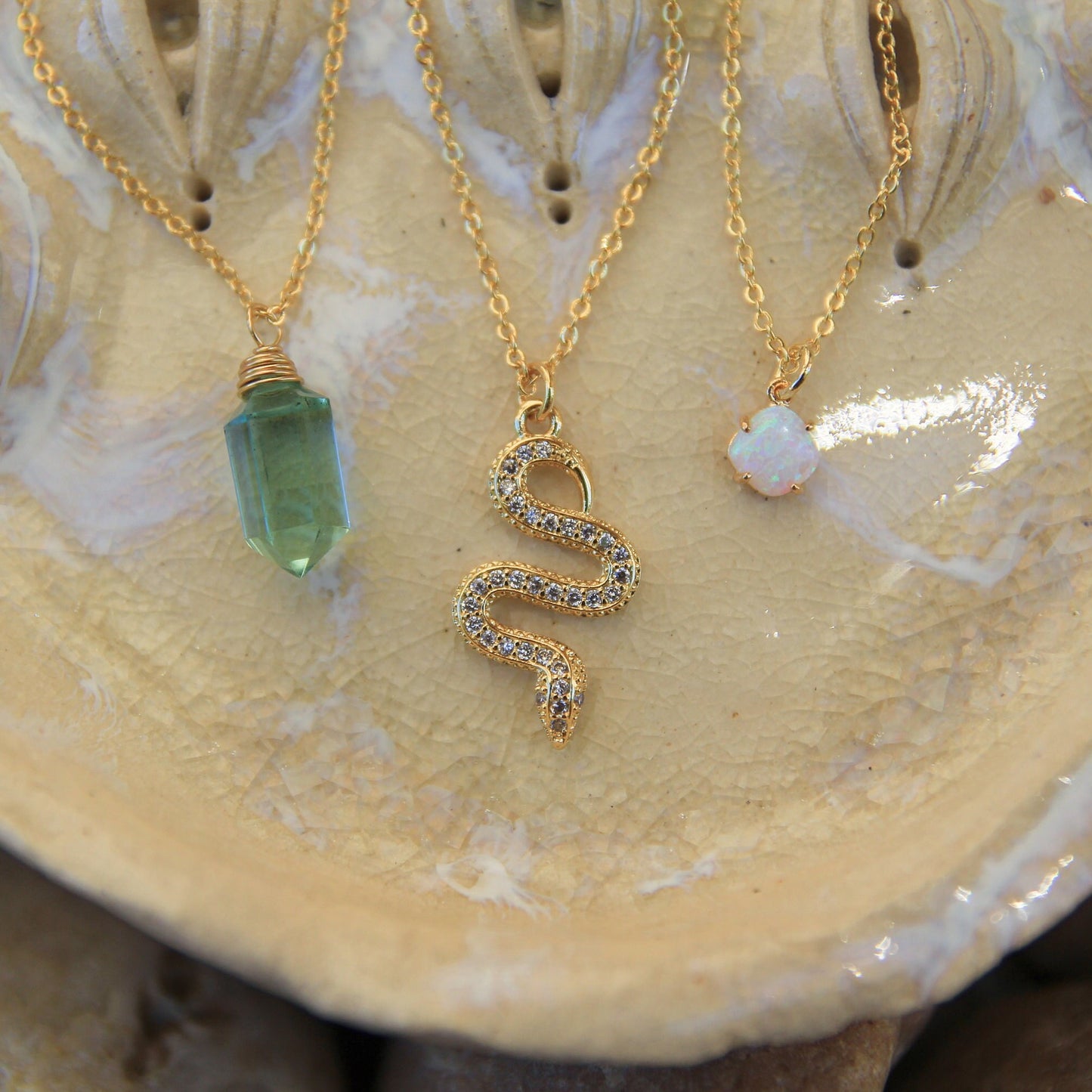 Dainty Opal Necklace