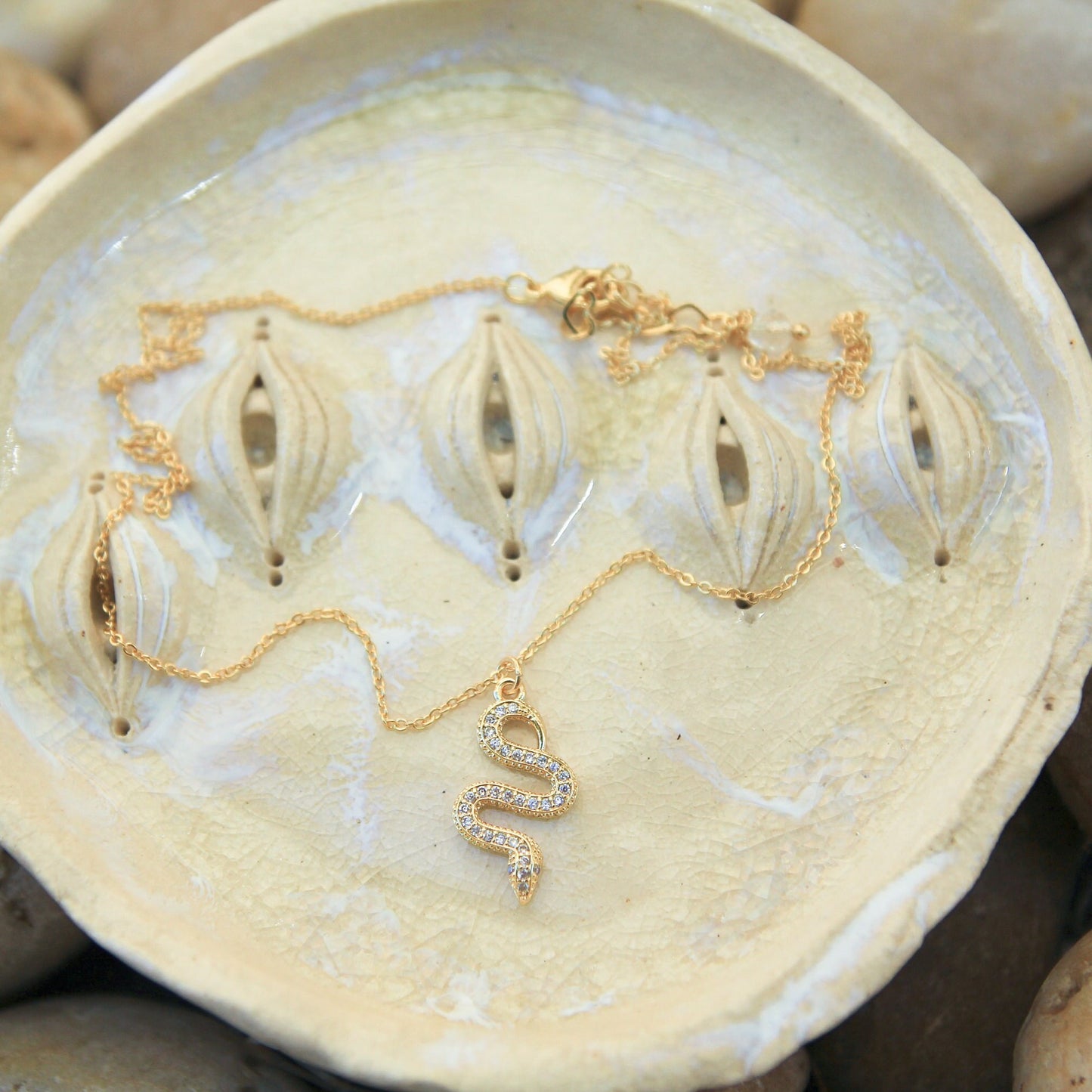 Gold Snake Necklace