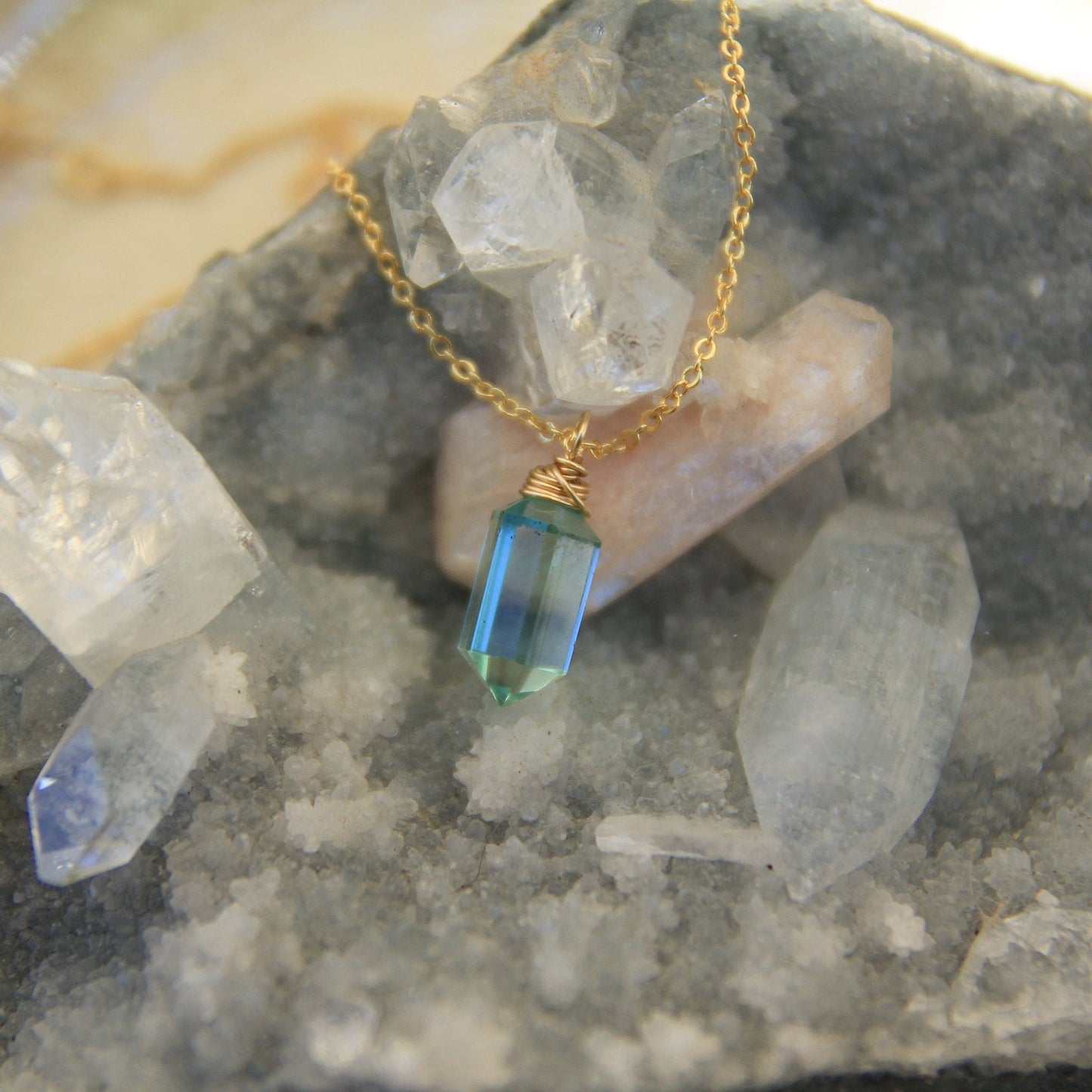 Green Crystal Necklace