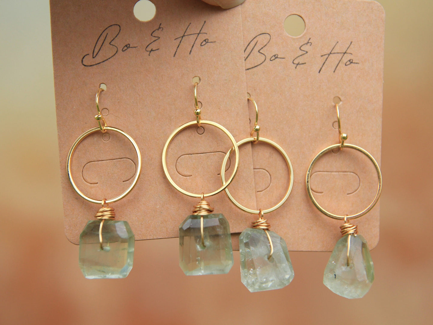Green Amethyst Prasiolite Earrings