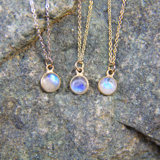 Silver Moonstone Necklace