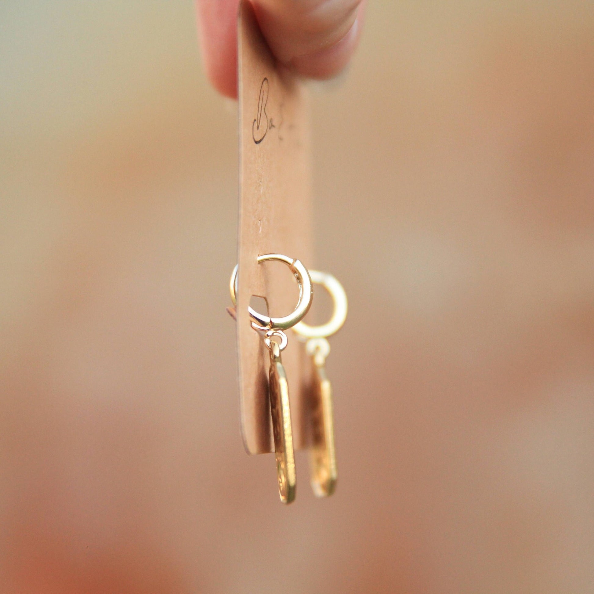 Rectangle Celestial Eye Earrings | Eye, Moon, Star Huggie Earrings